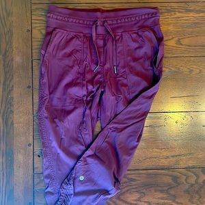 Lululemon Dance Studio Crop - wine color